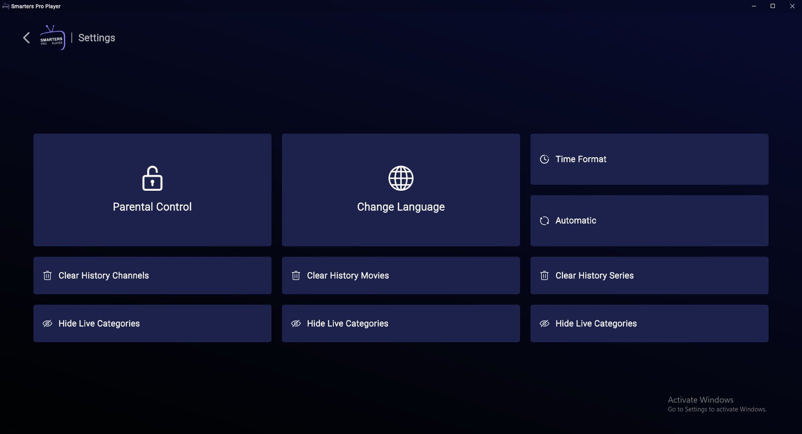 Aperçu connexion lien M3U IPTV Smarters Pro